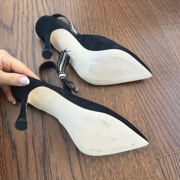 Steve Madden Bri Black Suede Slingback - Picture 5 of 8